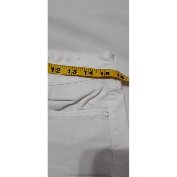 Jennifer Lopez White Mid Rise Skinny Ankle Straight Jeans Size 8 # 12 - Picture 4 of 8